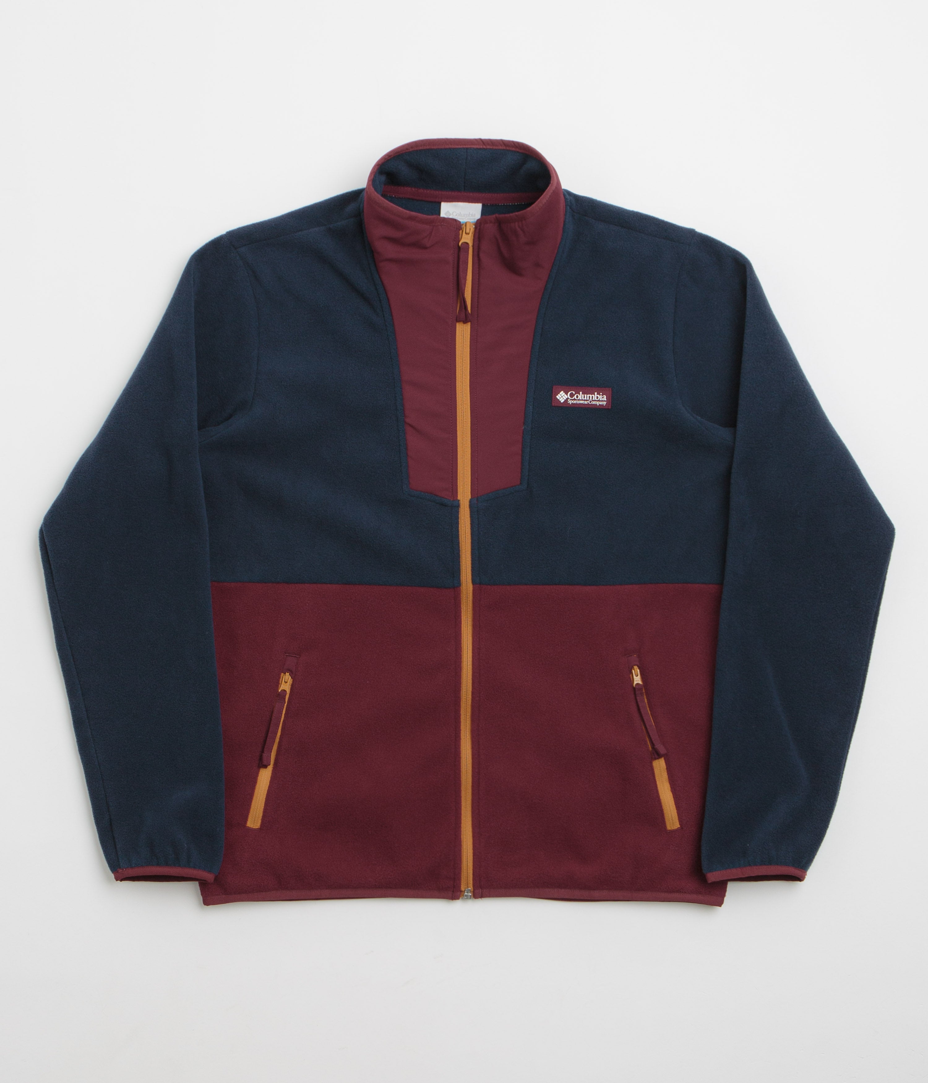 Columbia Sequoia Grove Full Zip Fleece - Rich Wine / Collegiate Navy