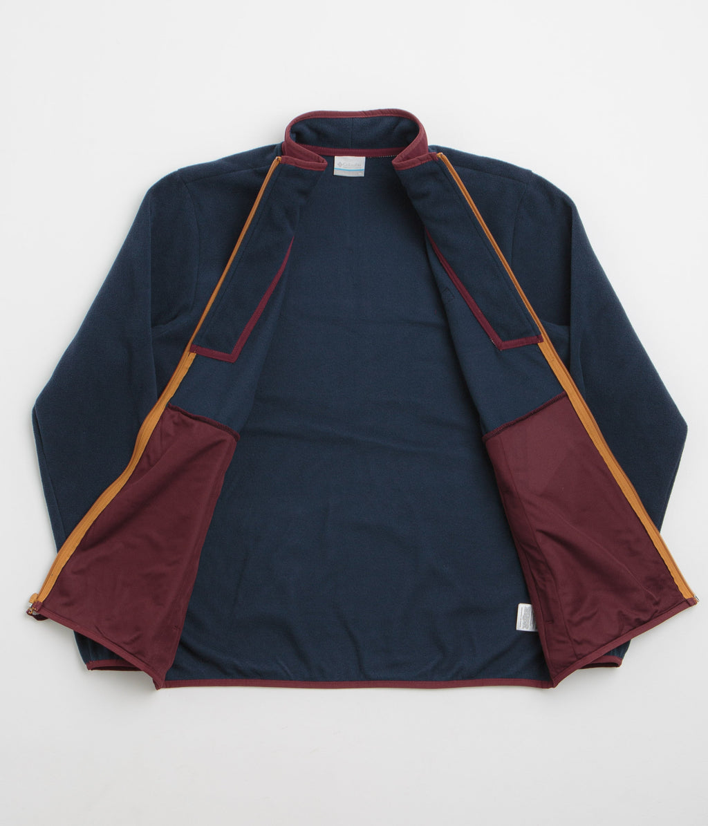 Columbia Sequoia Grove Full Zip Fleece - Rich Wine / Collegiate Navy