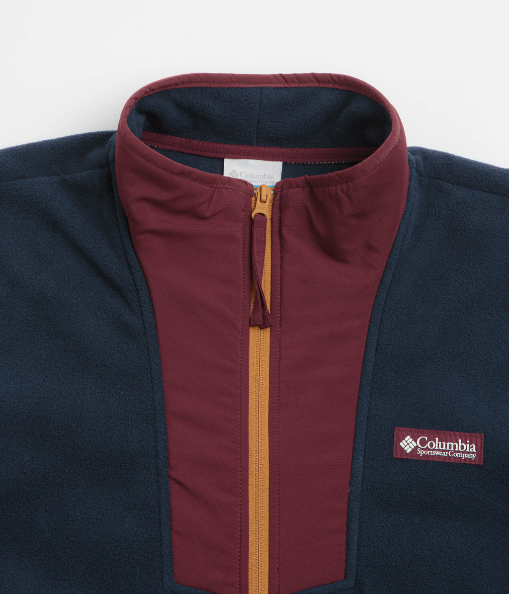 Columbia Sequoia Grove Full Zip Fleece - Rich Wine / Collegiate Navy