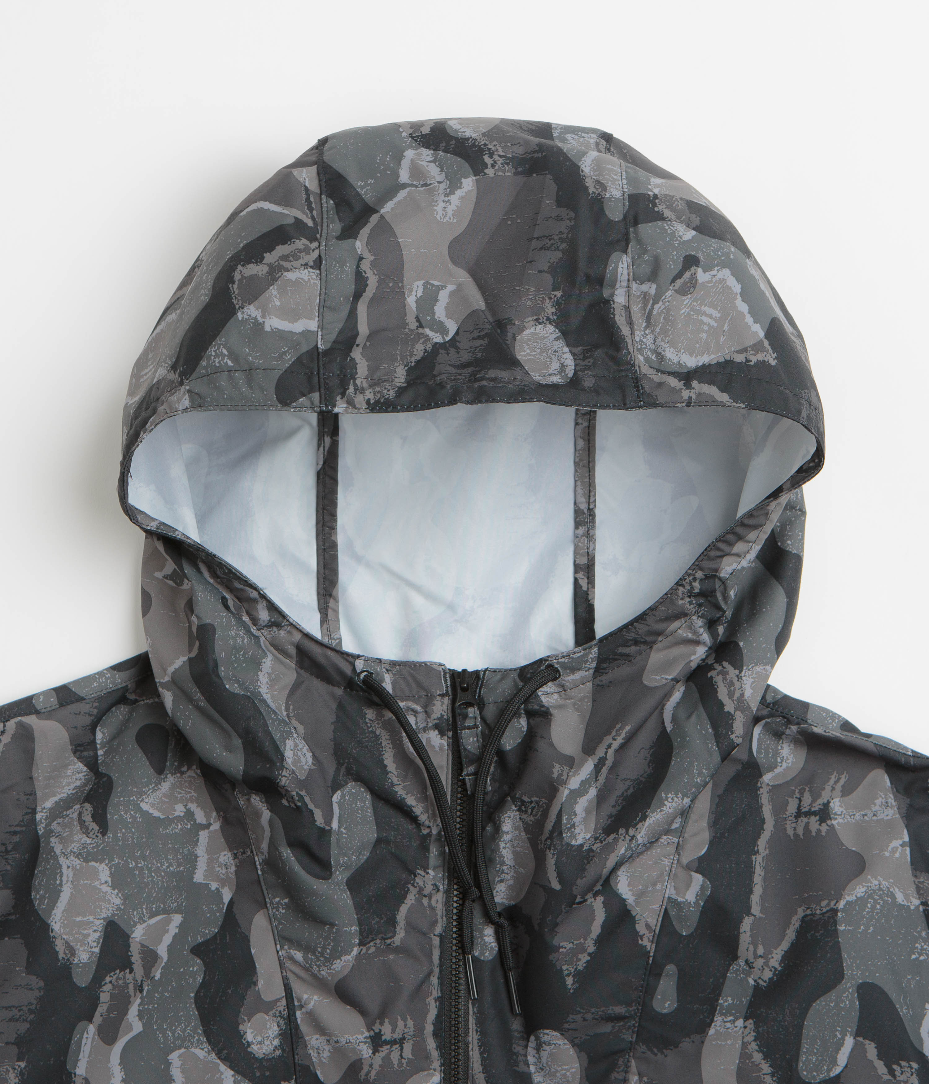 Columbia Spire Valley Printed Windbreaker Jacket - Black Treebark / Black
