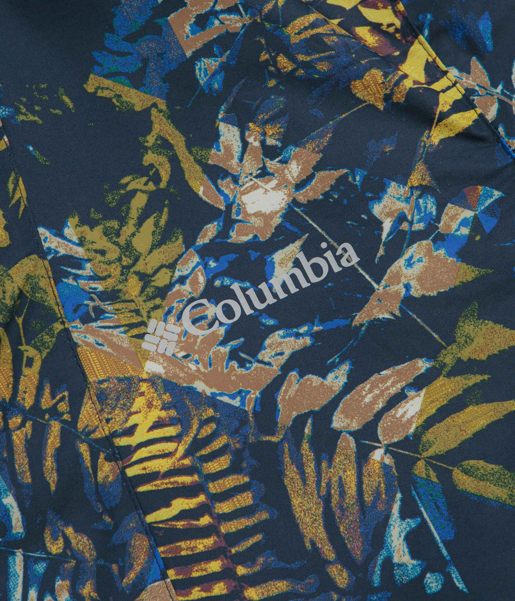 Columbia Spire Valley Printed Windbreaker Jacket - Mountain Blue Geofern / Collegiate Navy