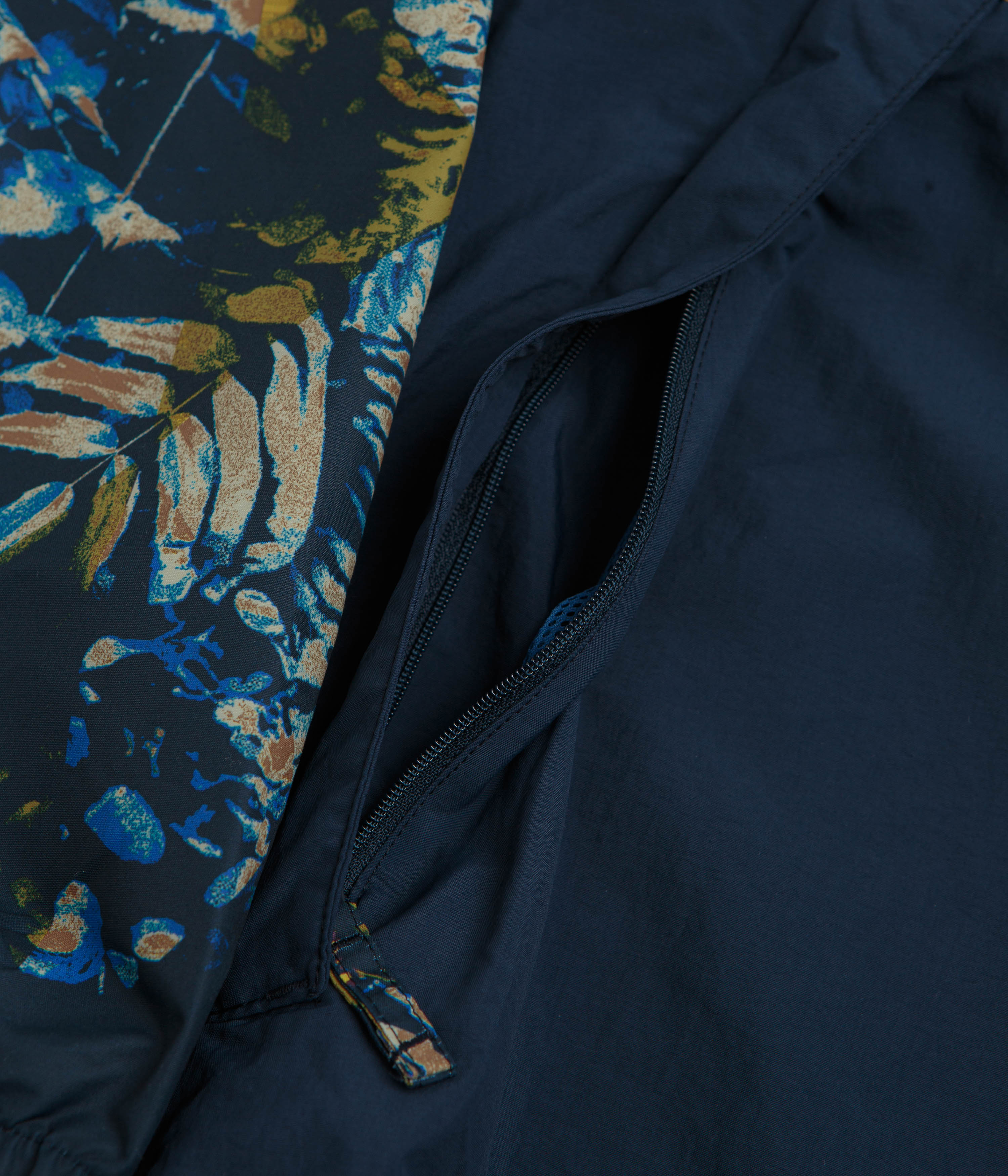 Columbia Spire Valley Printed Windbreaker Jacket - Mountain Blue Geofern / Collegiate Navy