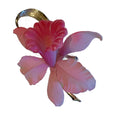 Delicate Pink Celluloid Orchid Brooch circa 1940s