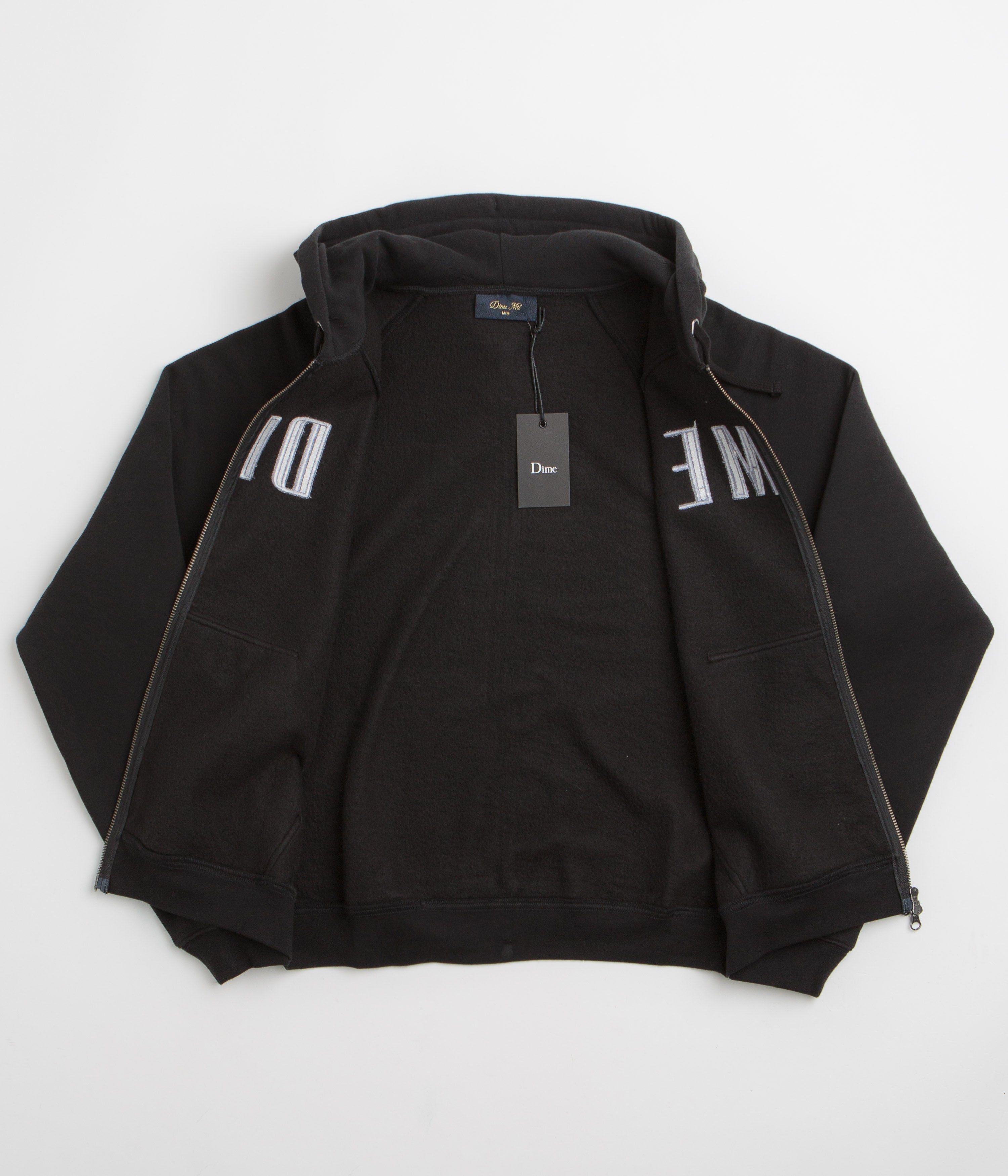 Dime Blocks Full Zip Hoodie - Black