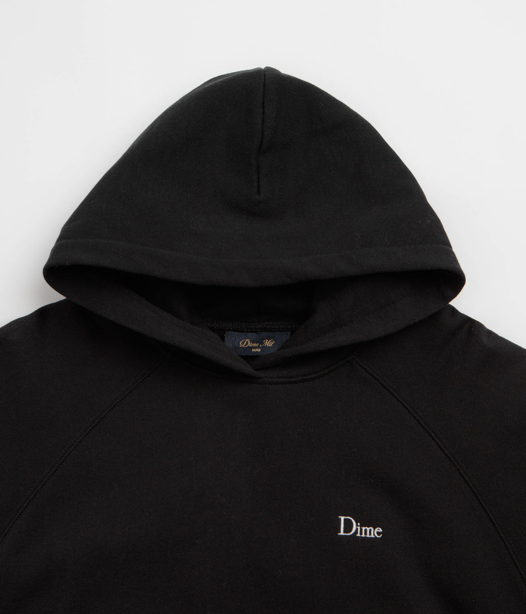 Dime Classic Small Logo Hoodie - Black