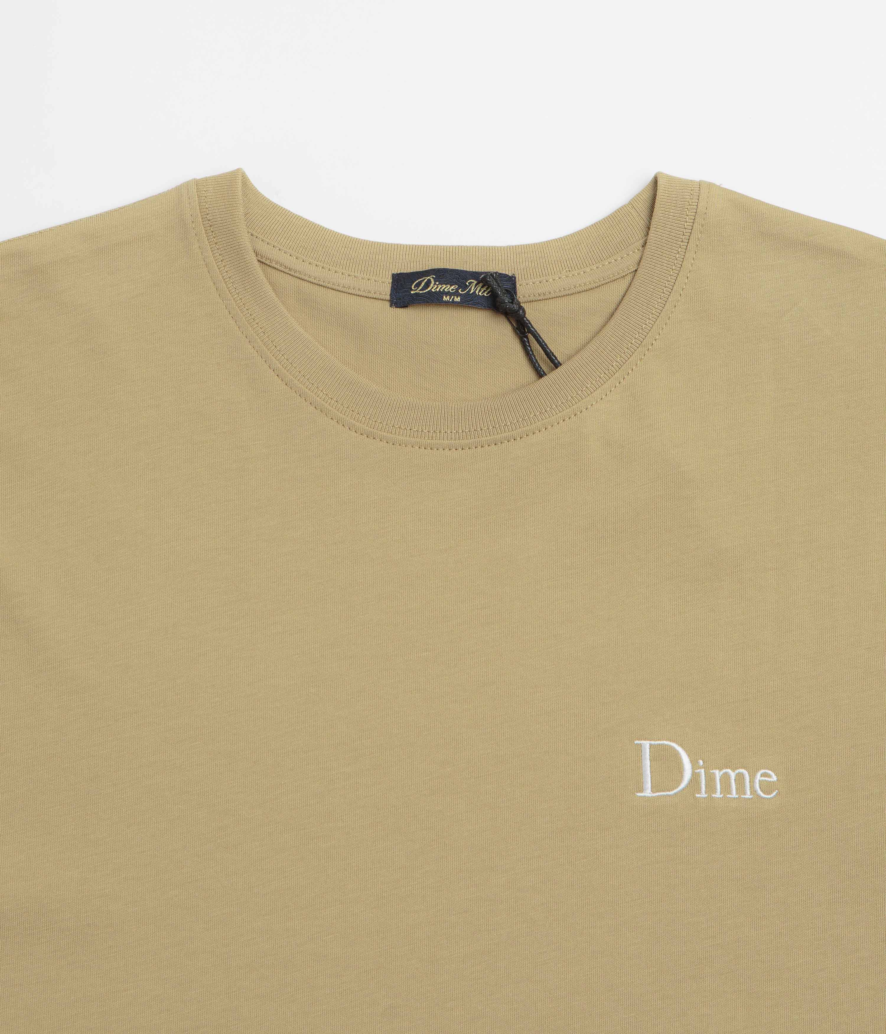Dime Classic Small Logo T-Shirt - Tan