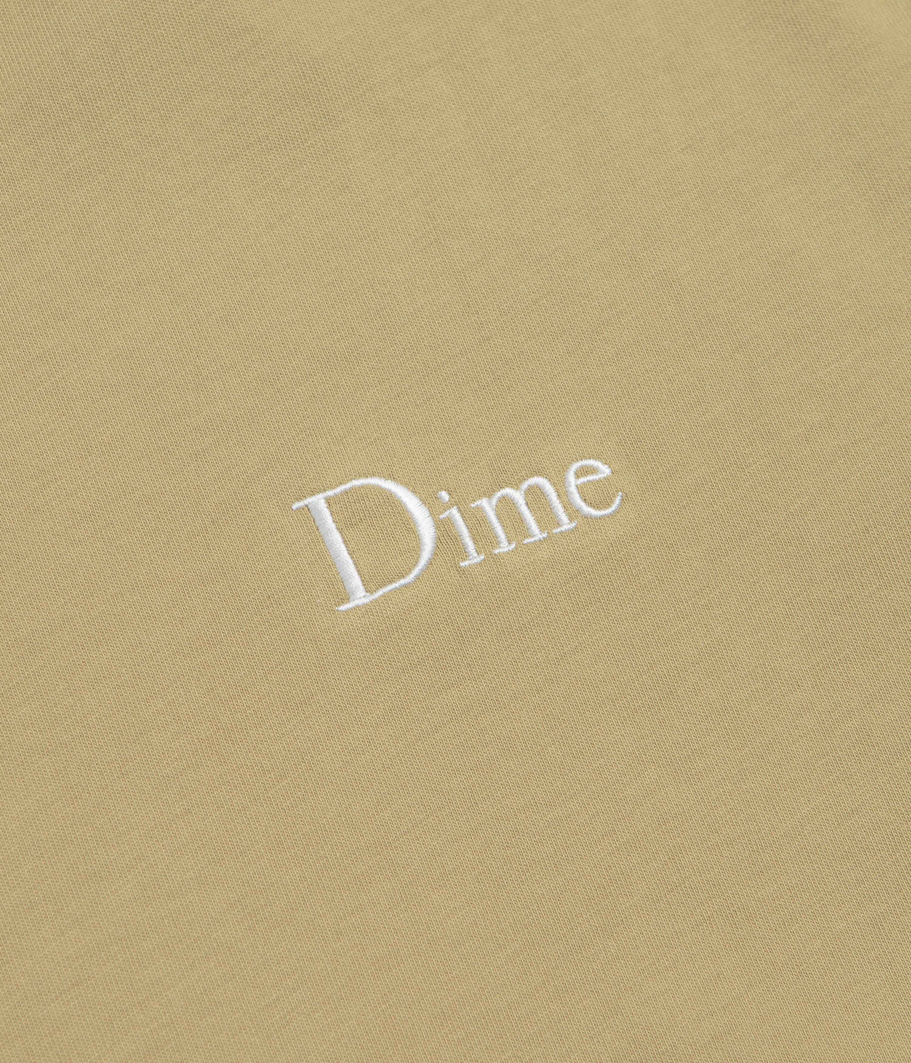 Dime Classic Small Logo T-Shirt - Tan