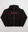 Dime Classic Veins Full Zip Hoodie - Black