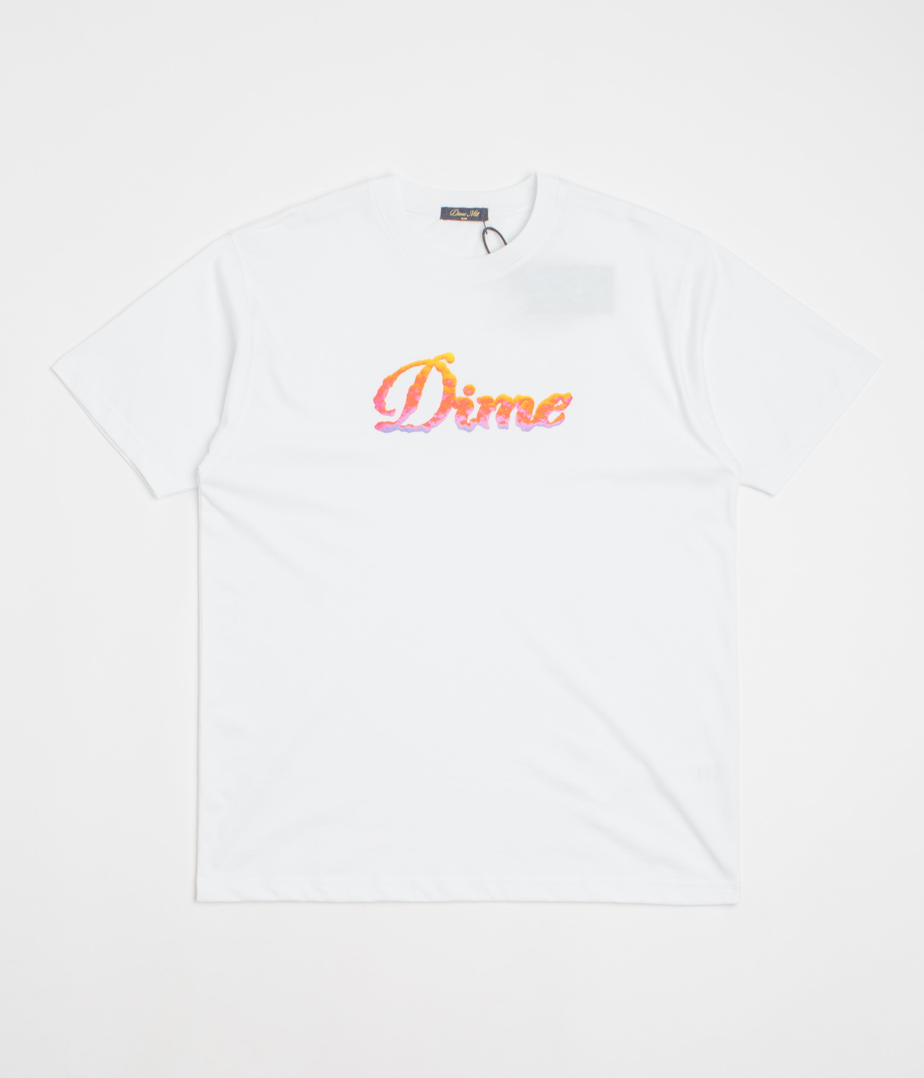 Dime Cursive Cloud T-Shirt - White