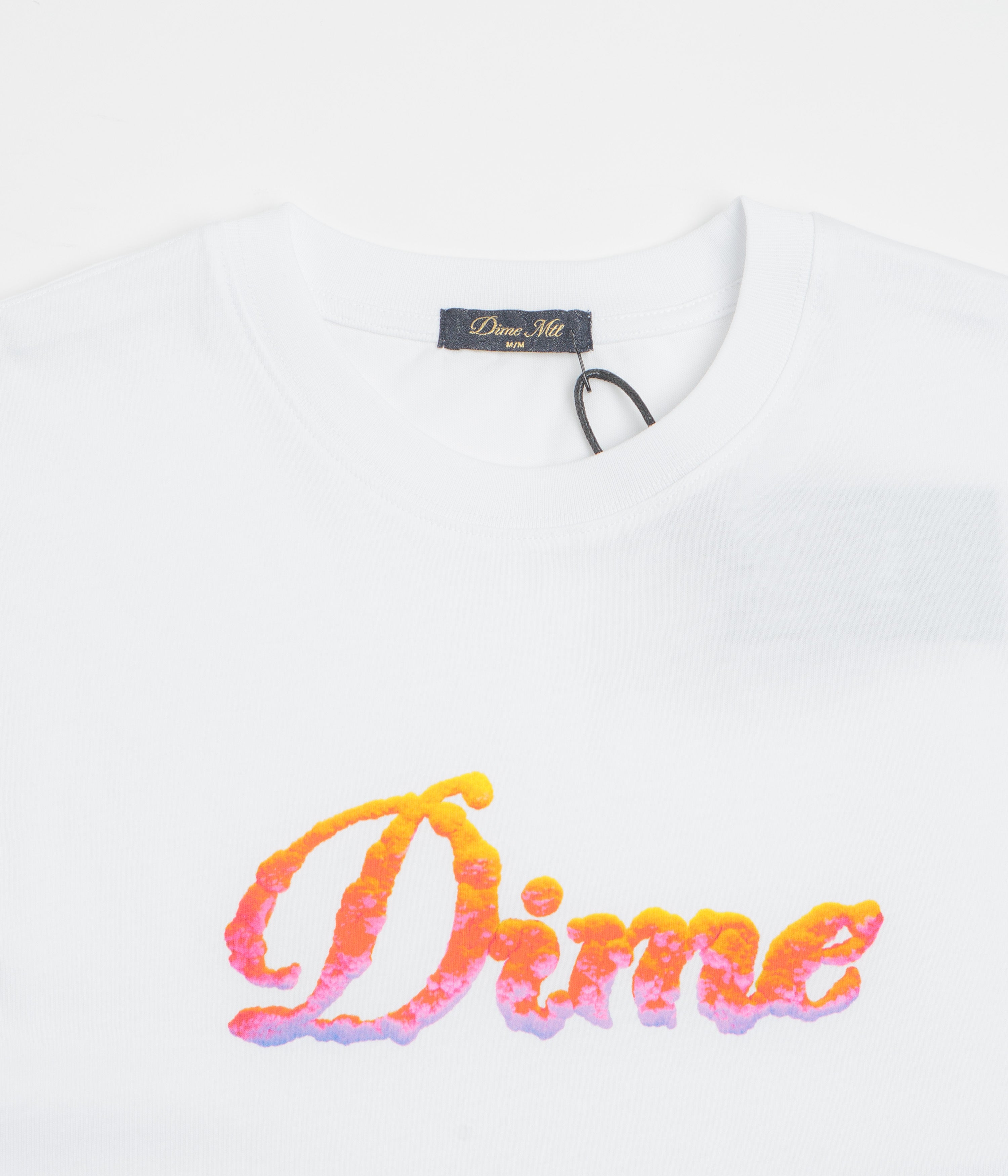 Dime Cursive Cloud T-Shirt - White