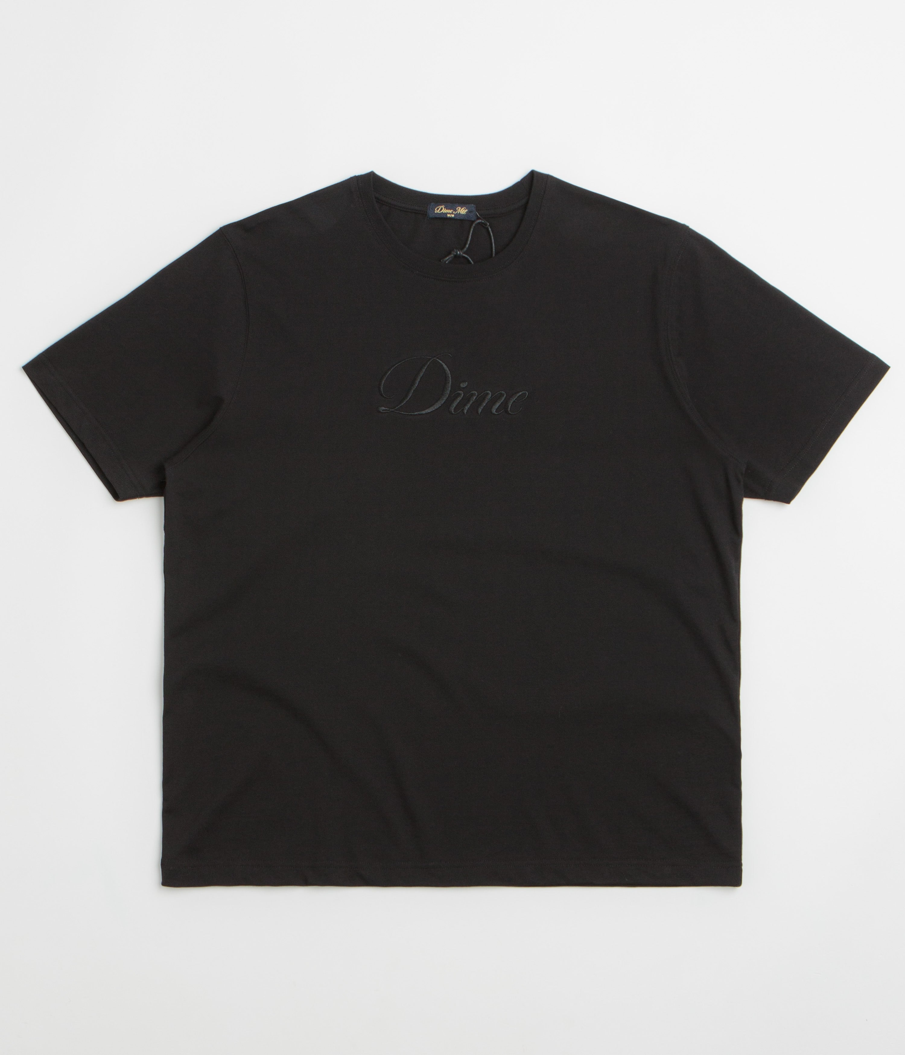 Dime Cursive T-Shirt - Black