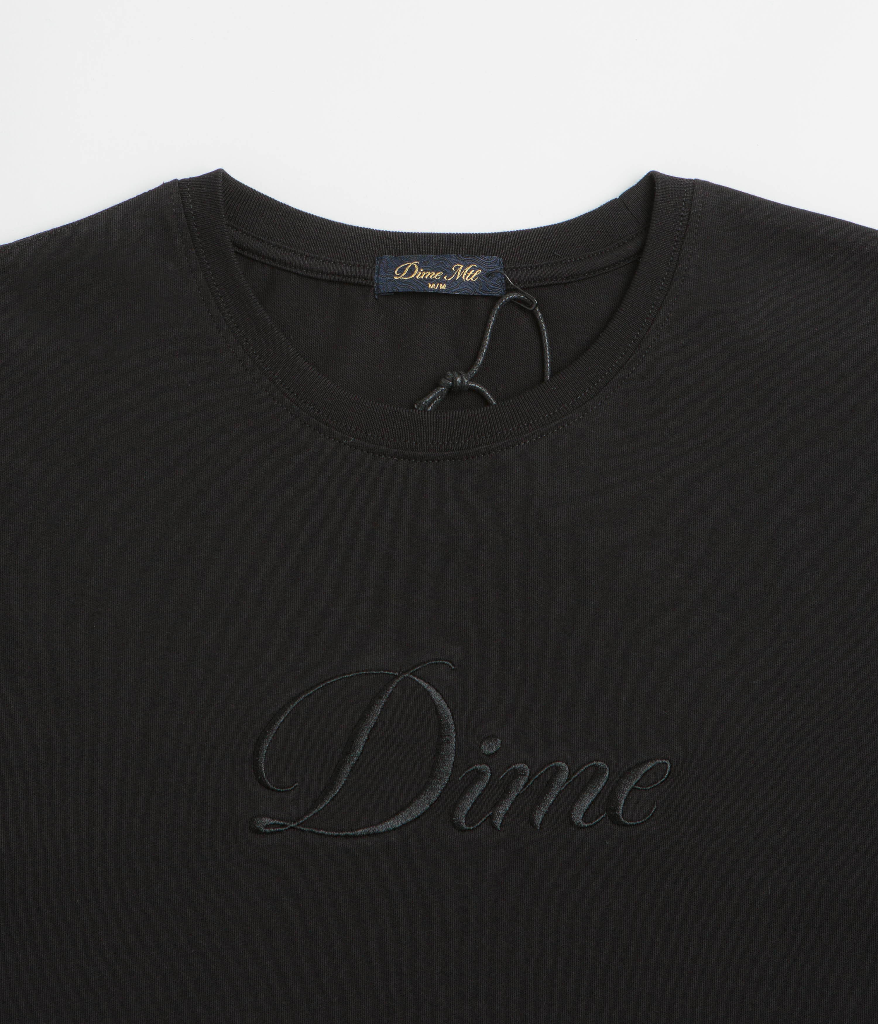 Dime Cursive T-Shirt - Black
