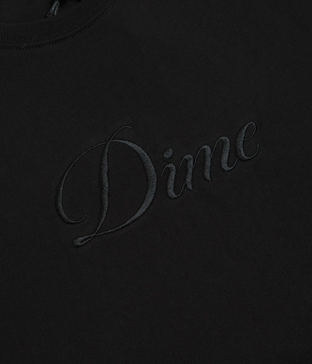 Dime Cursive T-Shirt - Black