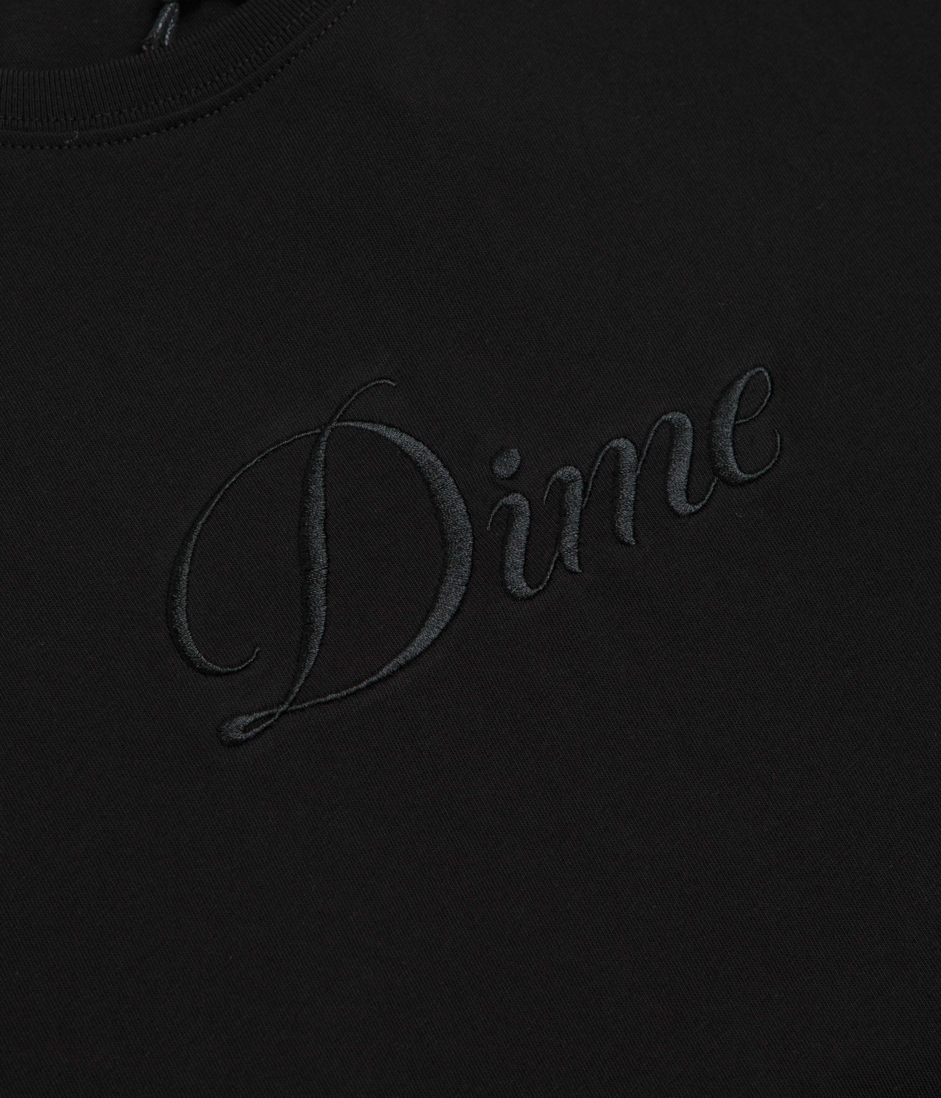 Dime Cursive T-Shirt - Black
