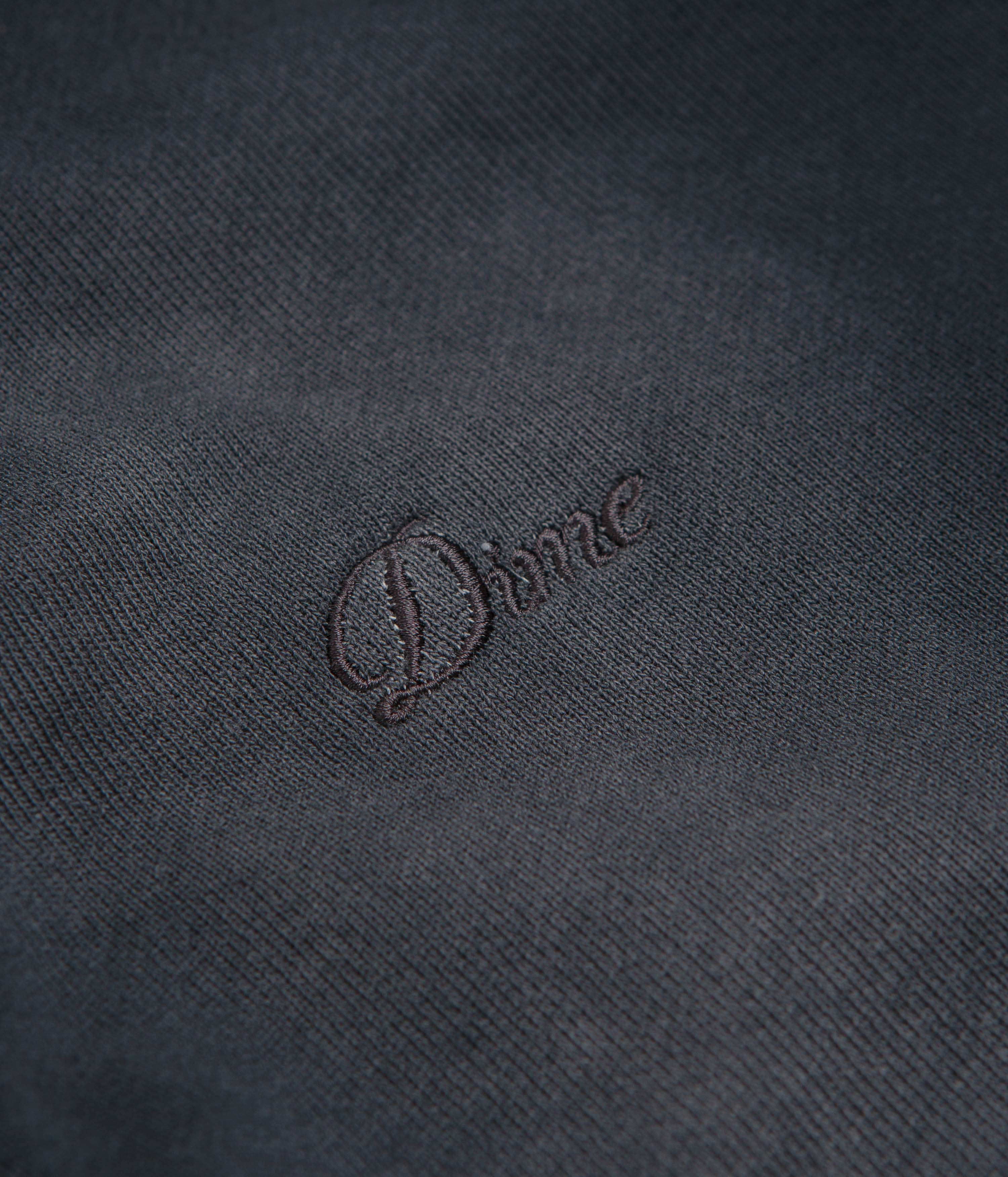 Dime Womens Cropped Full Zip Hoodie - Black Washed