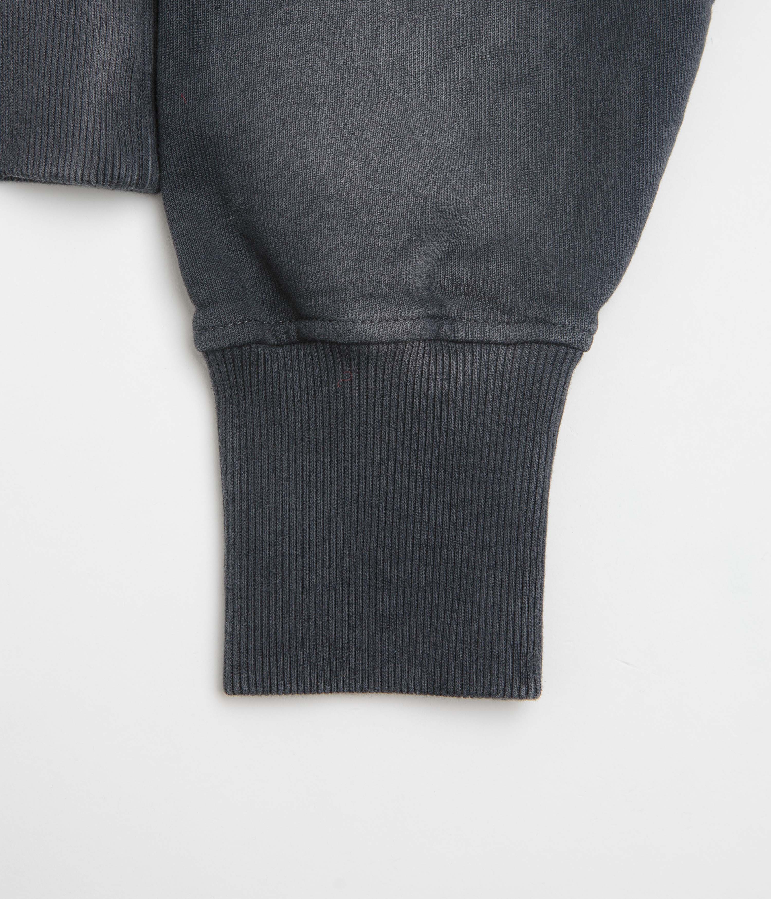 Dime Womens Cropped Full Zip Hoodie - Black Washed