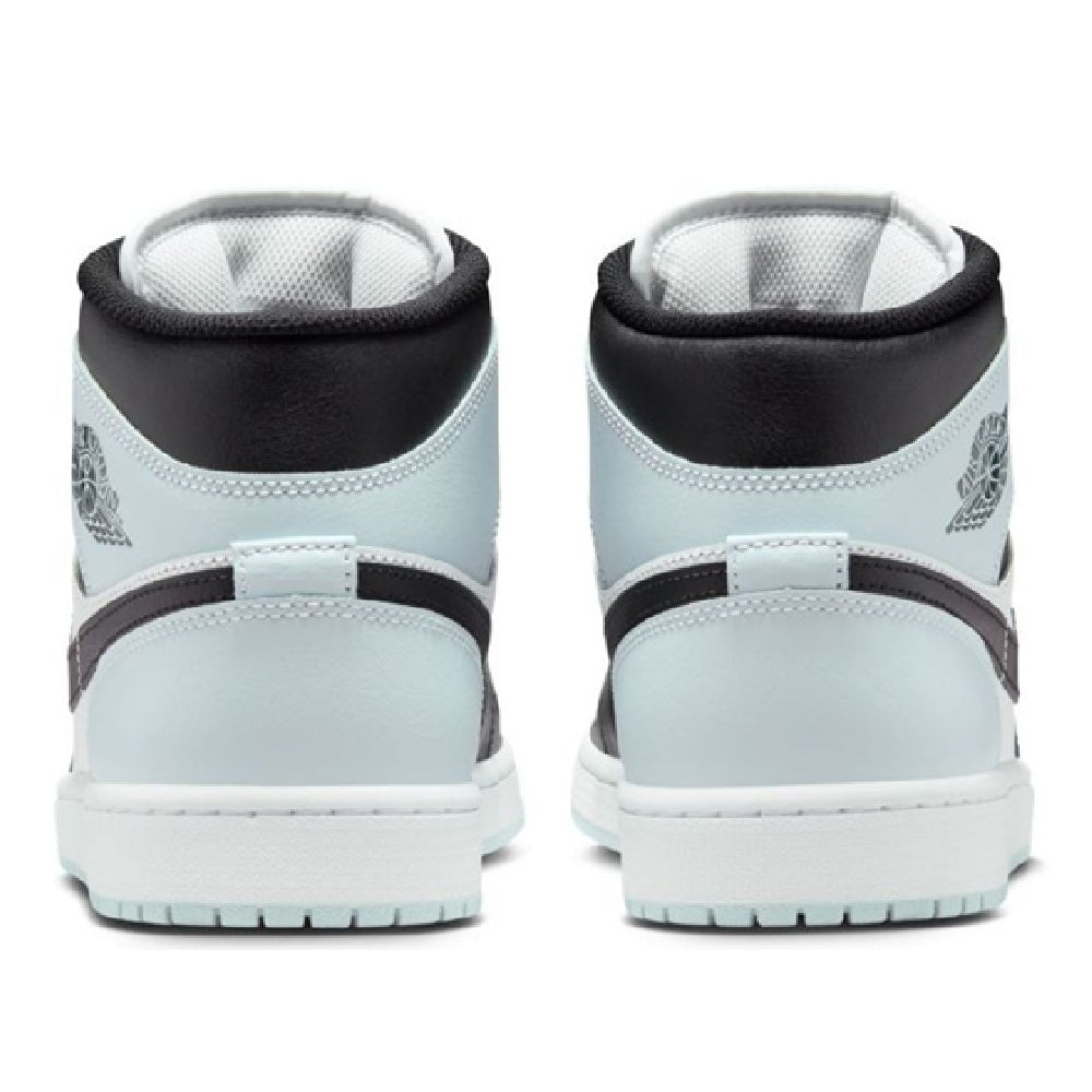 Men's Jordan 1 Mid Black/Squadron Blue-Aura-White (DQ8426 002)