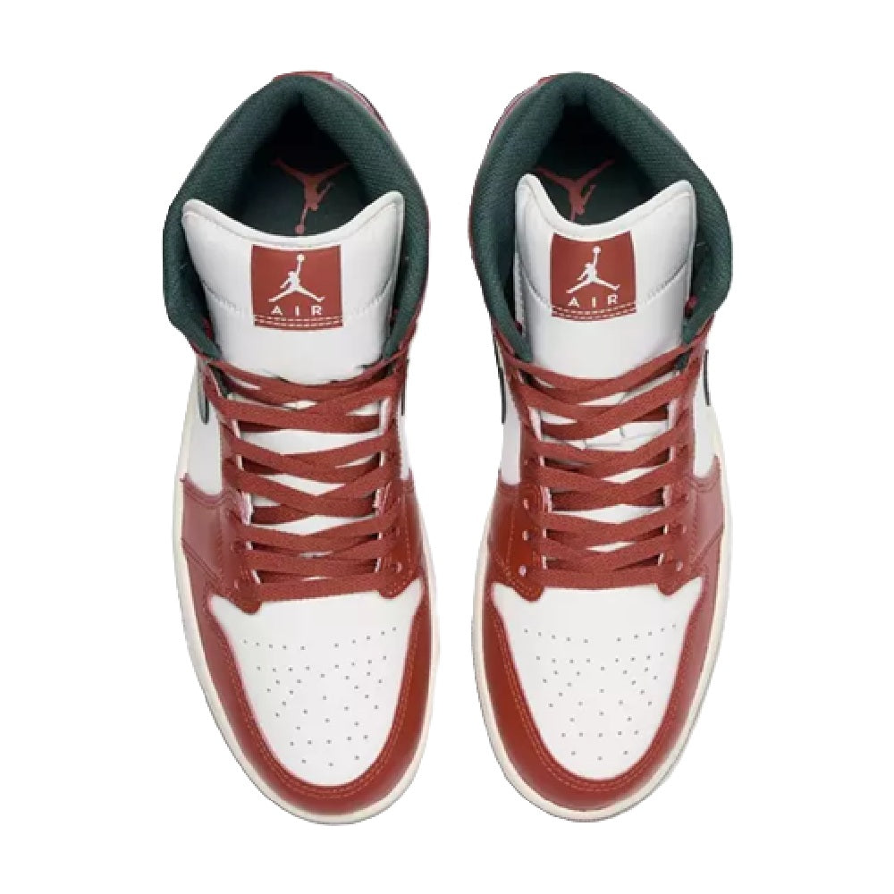 Men's Jordan 1 Mid Sail/Midnight Green (DQ8426 105)