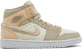 Women's Air Jordan 1 Mid SE "Canvas Khaki" Muslin/Dsrt/Gld (DV0427 102)