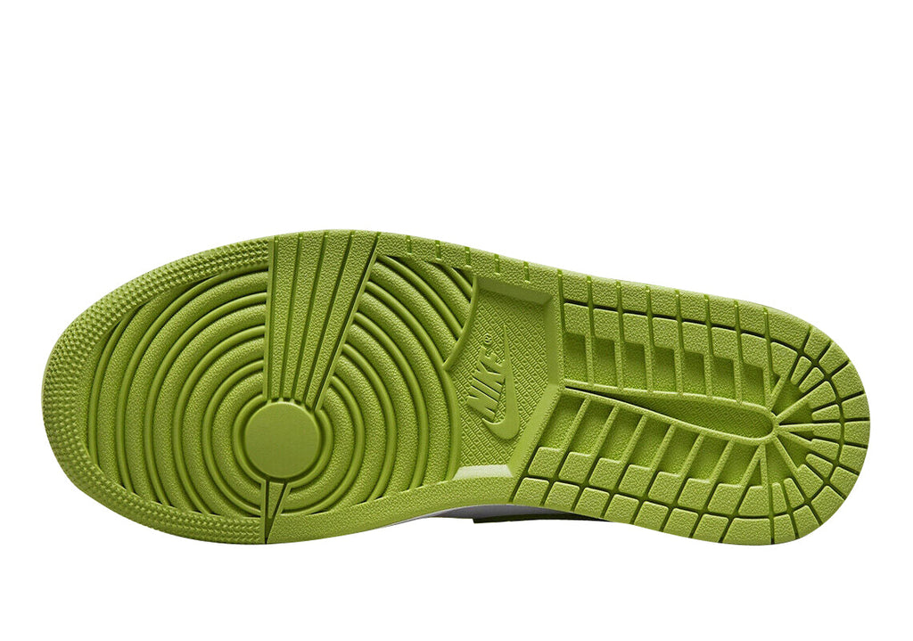 Women's Jordan 1 Mid SE "Green Phyton" Wht/Vivid Green-Wht (DV2959 113)