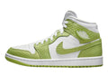 Women's Jordan 1 Mid SE "Green Phyton" Wht/Vivid Green-Wht (DV2959 113)