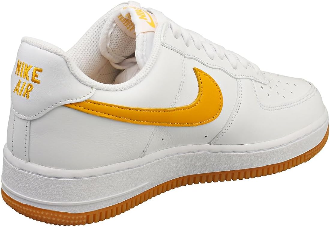 Men's Nike Air Force 1 Low Retro QS White/University Gold (FD7039 100)