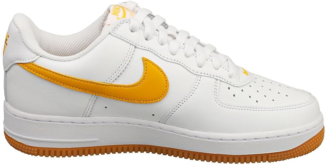 Men's Nike Air Force 1 Low Retro QS White/University Gold (FD7039 100)