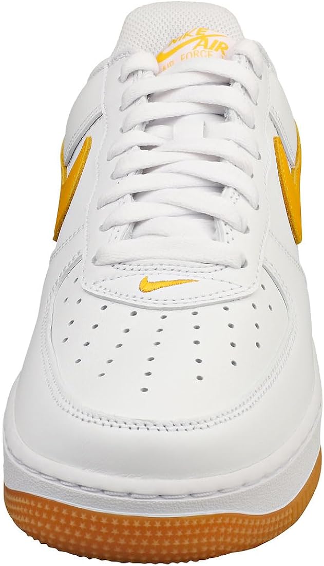Men's Nike Air Force 1 Low Retro QS White/University Gold (FD7039 100)