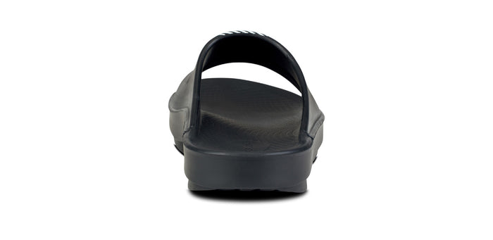 FJ X OOFOS Men's OOahh Sport Slide Sandal - Black back view