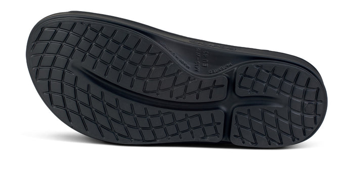 FJ X OOFOS Men's OOahh Sport Slide Sandal - Black bottom view