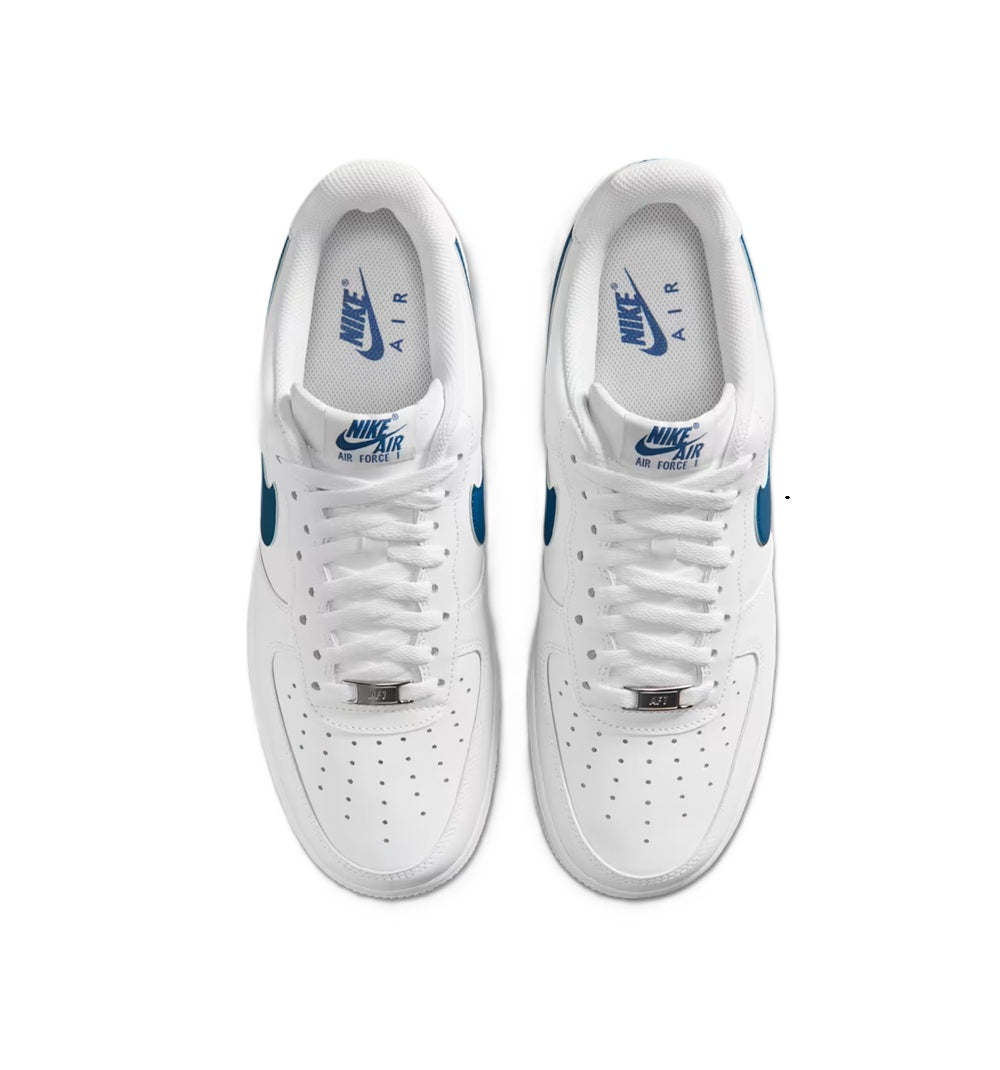 Men's Nike Air Force 1 '07 White/Court Blue-White (FJ4146 123)
