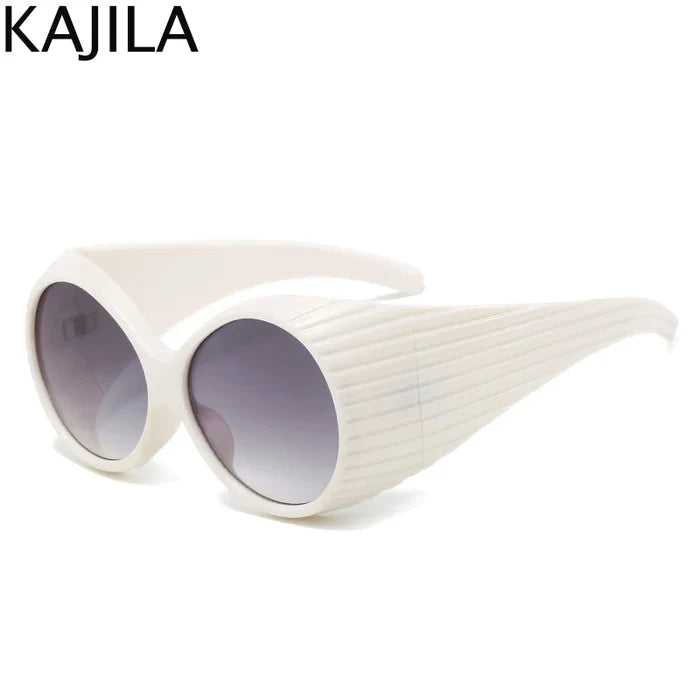 Futuredrama- the Wide Arm Grooved Space Age Sunglasses 8 Colors