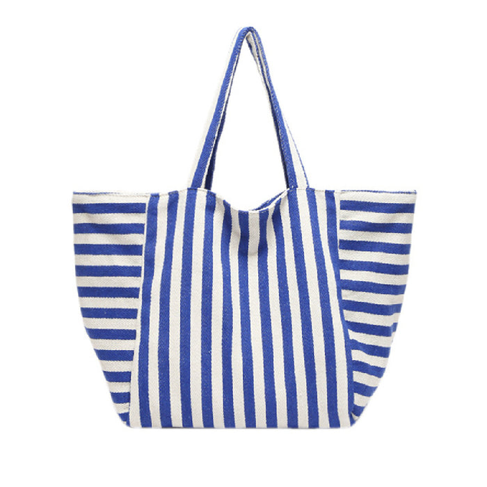 Glo- the Canvas Striped Summer Beach Bag 3 Color Ways