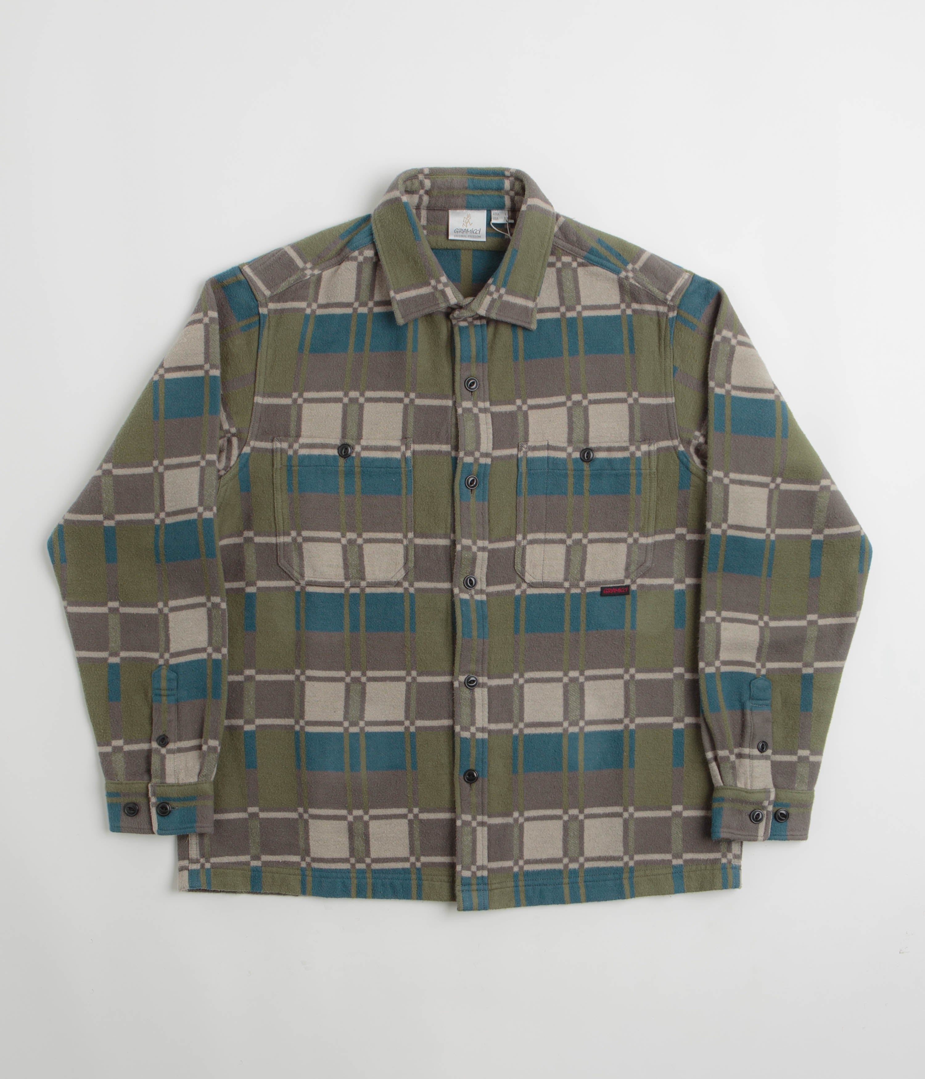 Gramicci Anthony Flannel Shirt - Silver Check