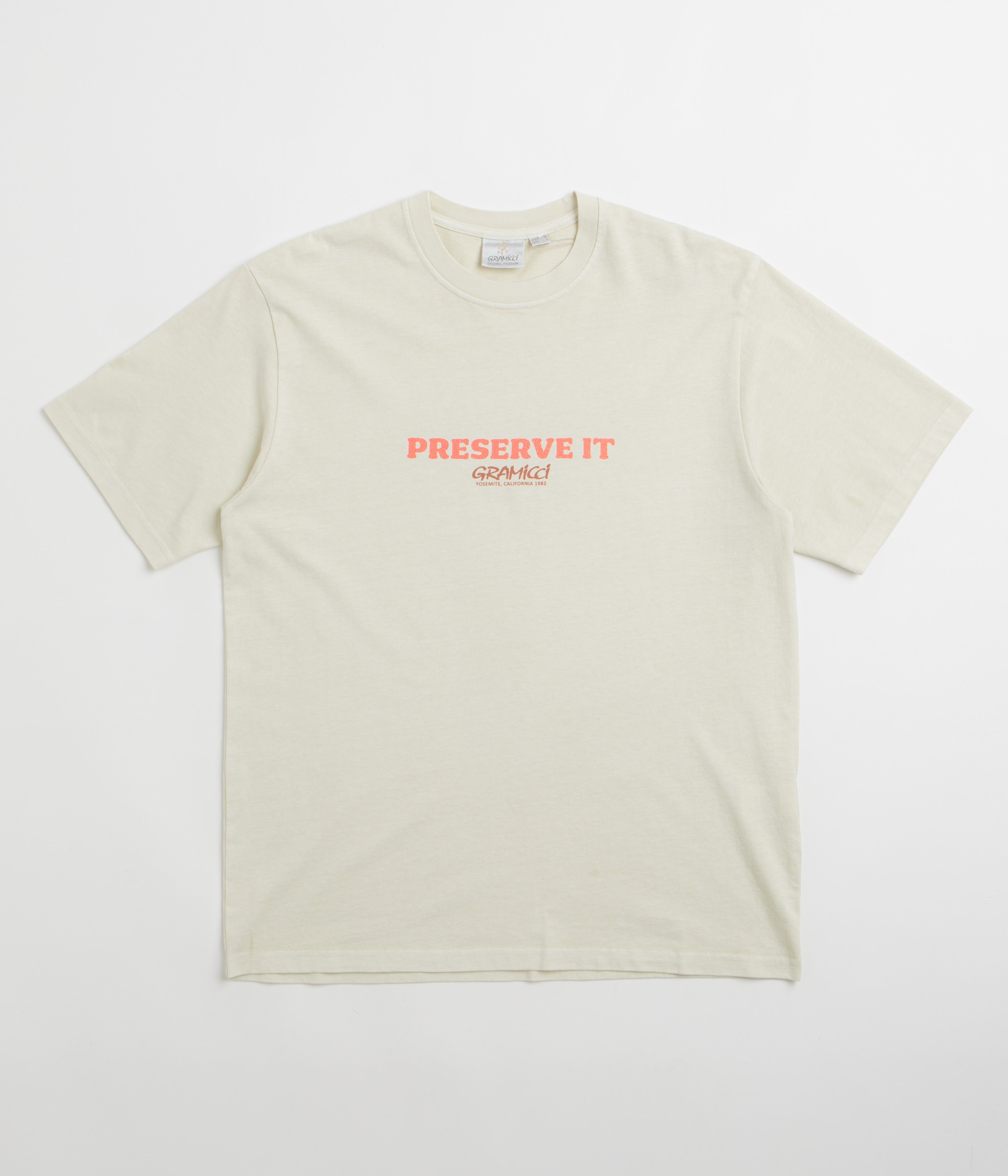 Gramicci Pigment Dye Footprints T-Shirt - Natural