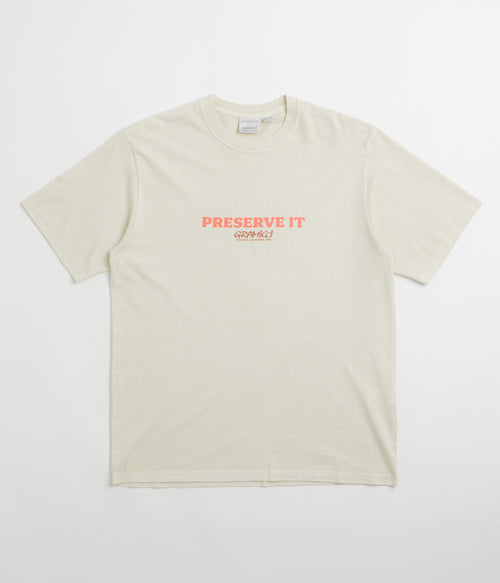 Gramicci Pigment Dye Footprints T-Shirt - Natural