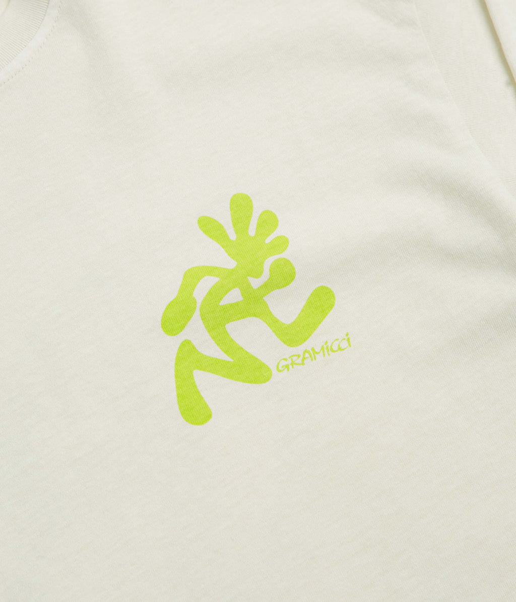 Gramicci Pigment Dye Running Man Long Sleeve T-Shirt - Natural