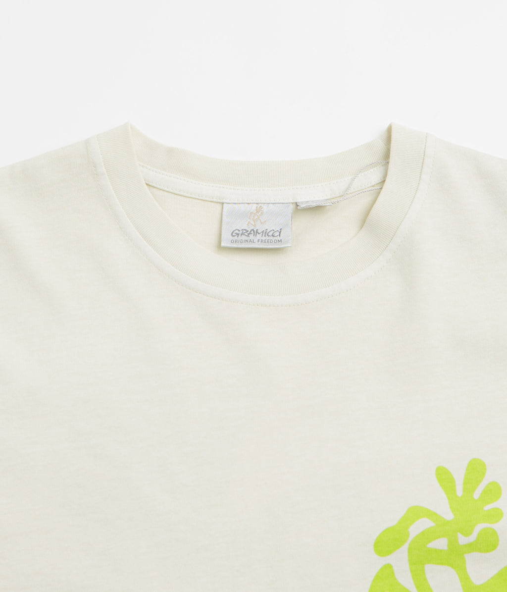 Gramicci Pigment Dye Running Man Long Sleeve T-Shirt - Natural