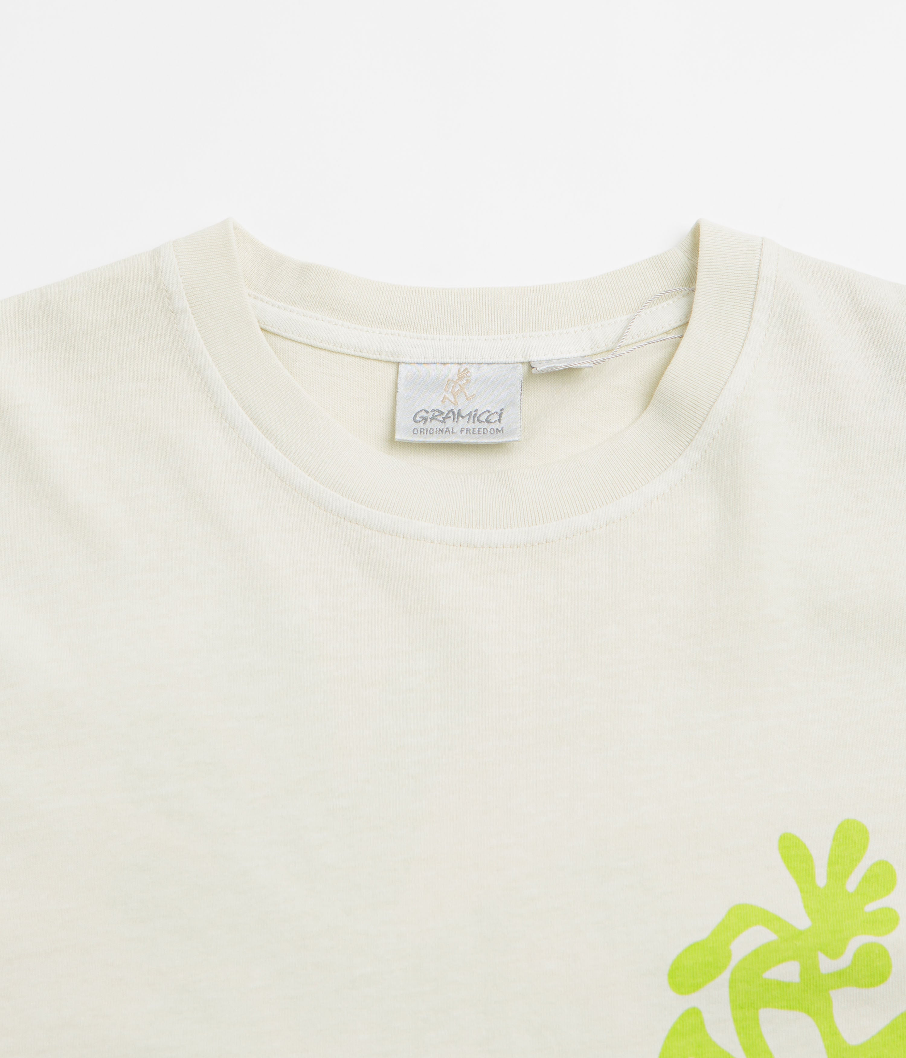 Gramicci Pigment Dye Running Man Long Sleeve T-Shirt - Natural