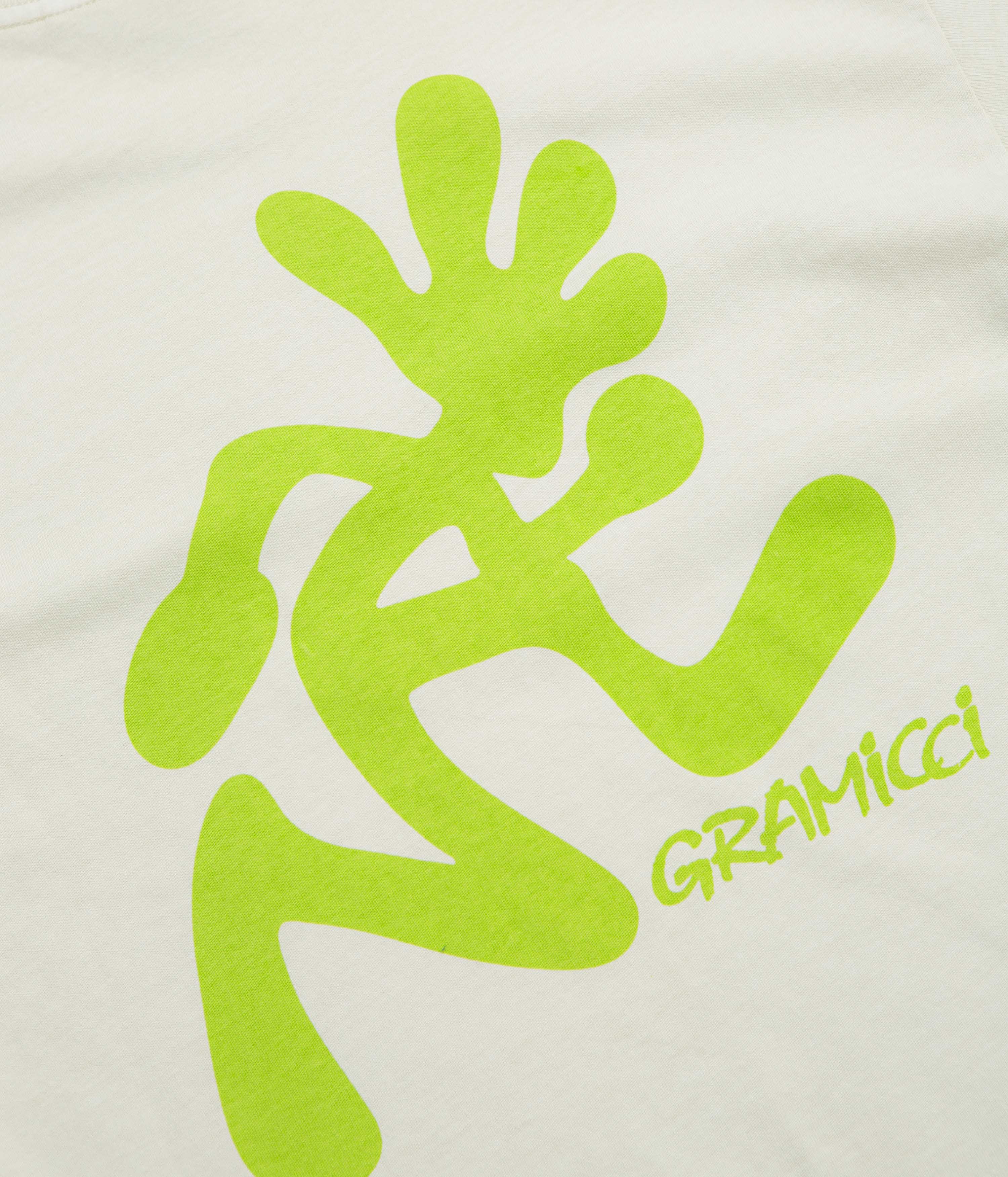 Gramicci Pigment Dye Running Man Long Sleeve T-Shirt - Natural
