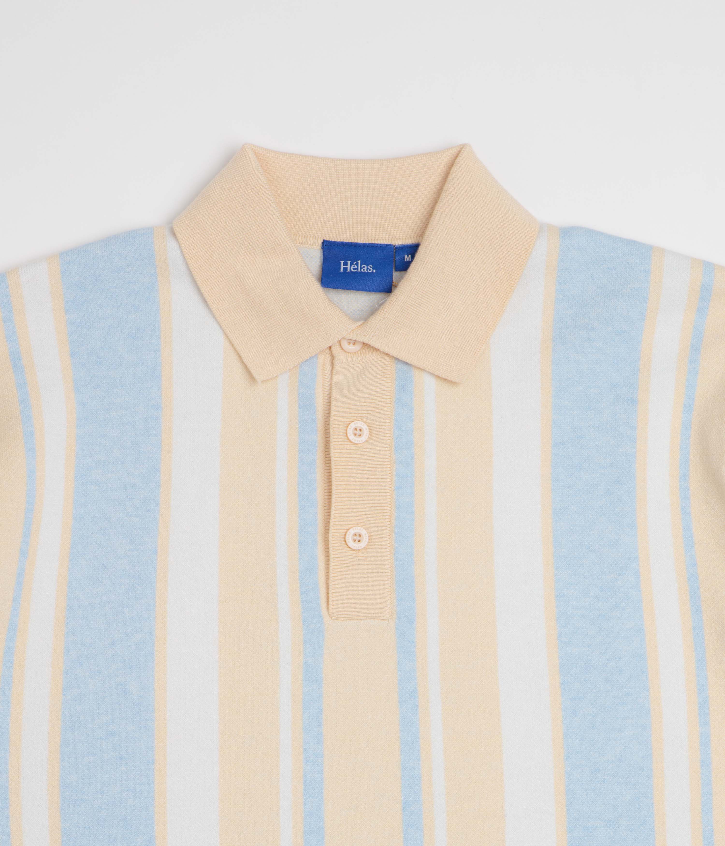 Helas Bronx Knit Polo Shirt - Beige