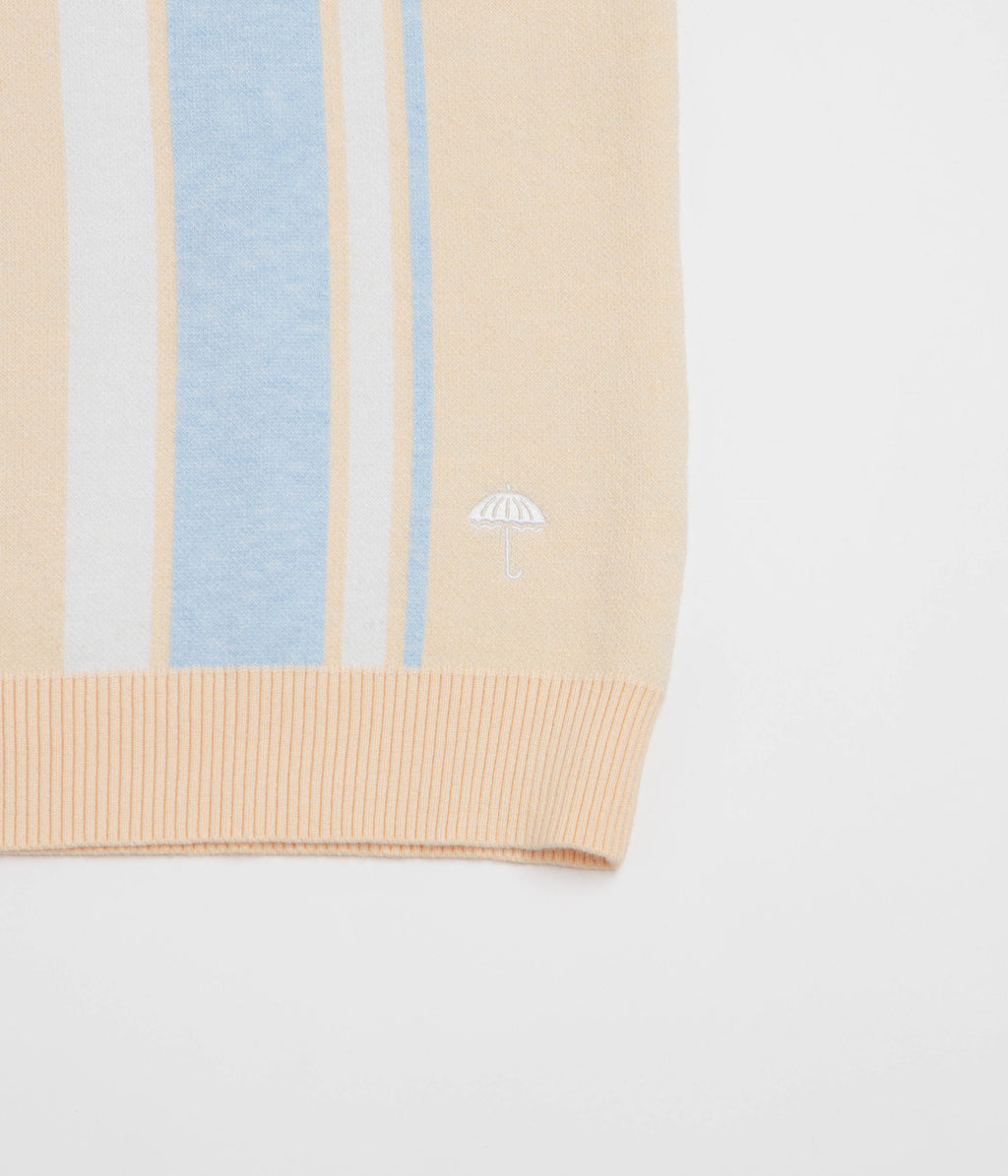 Helas Bronx Knit Polo Shirt - Beige