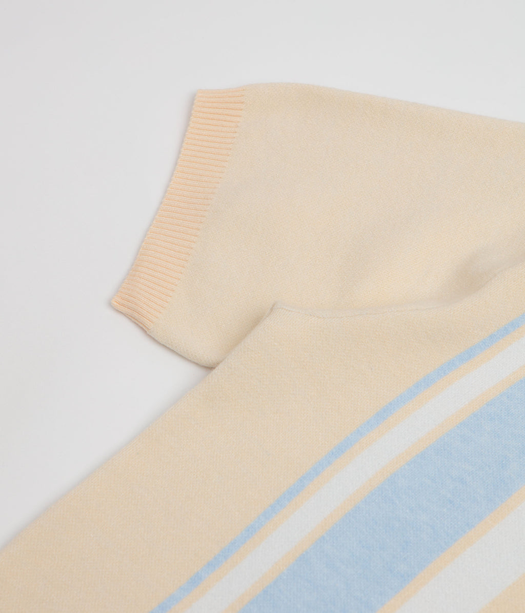 Helas Bronx Knit Polo Shirt - Beige