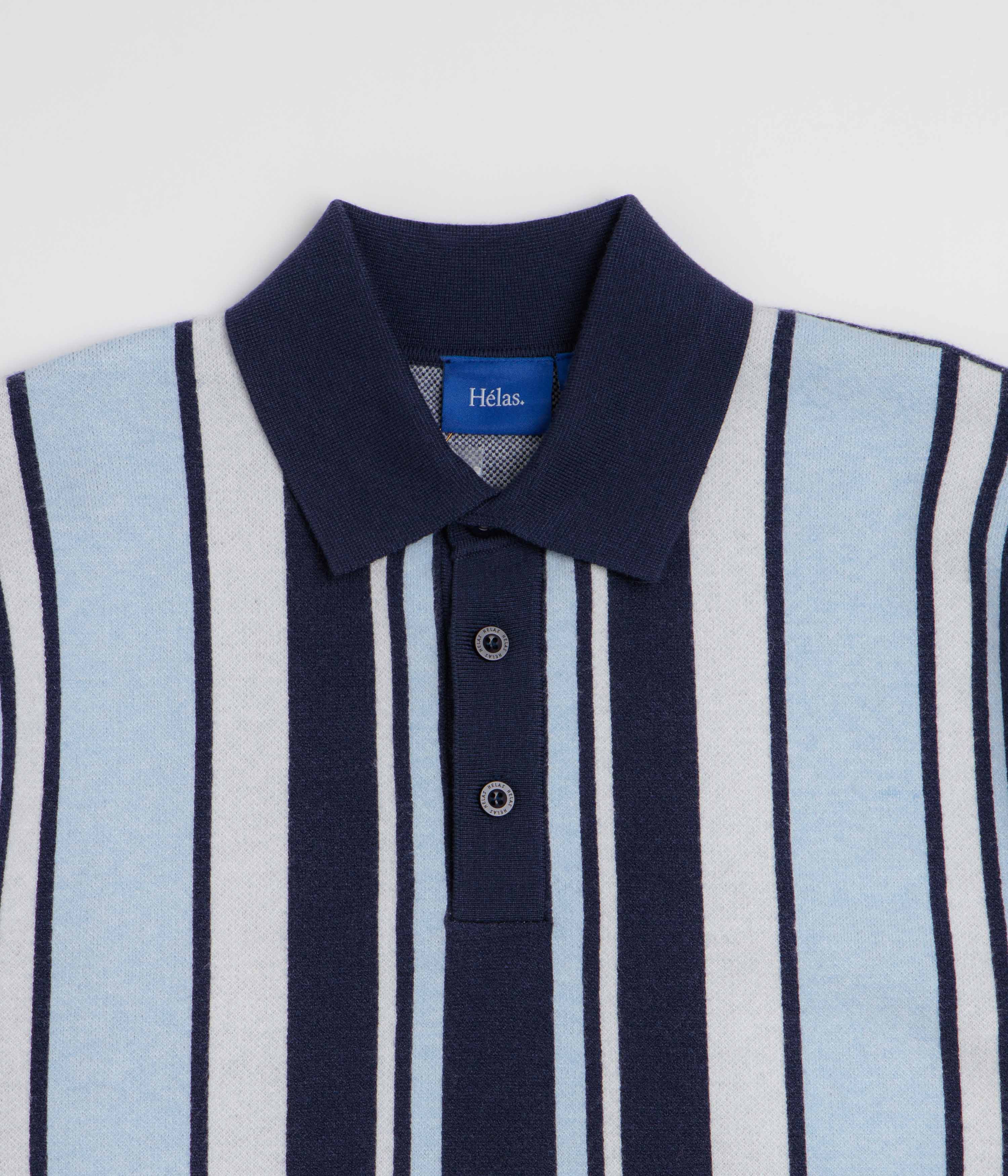 Helas Bronx Knit Polo Shirt - Navy