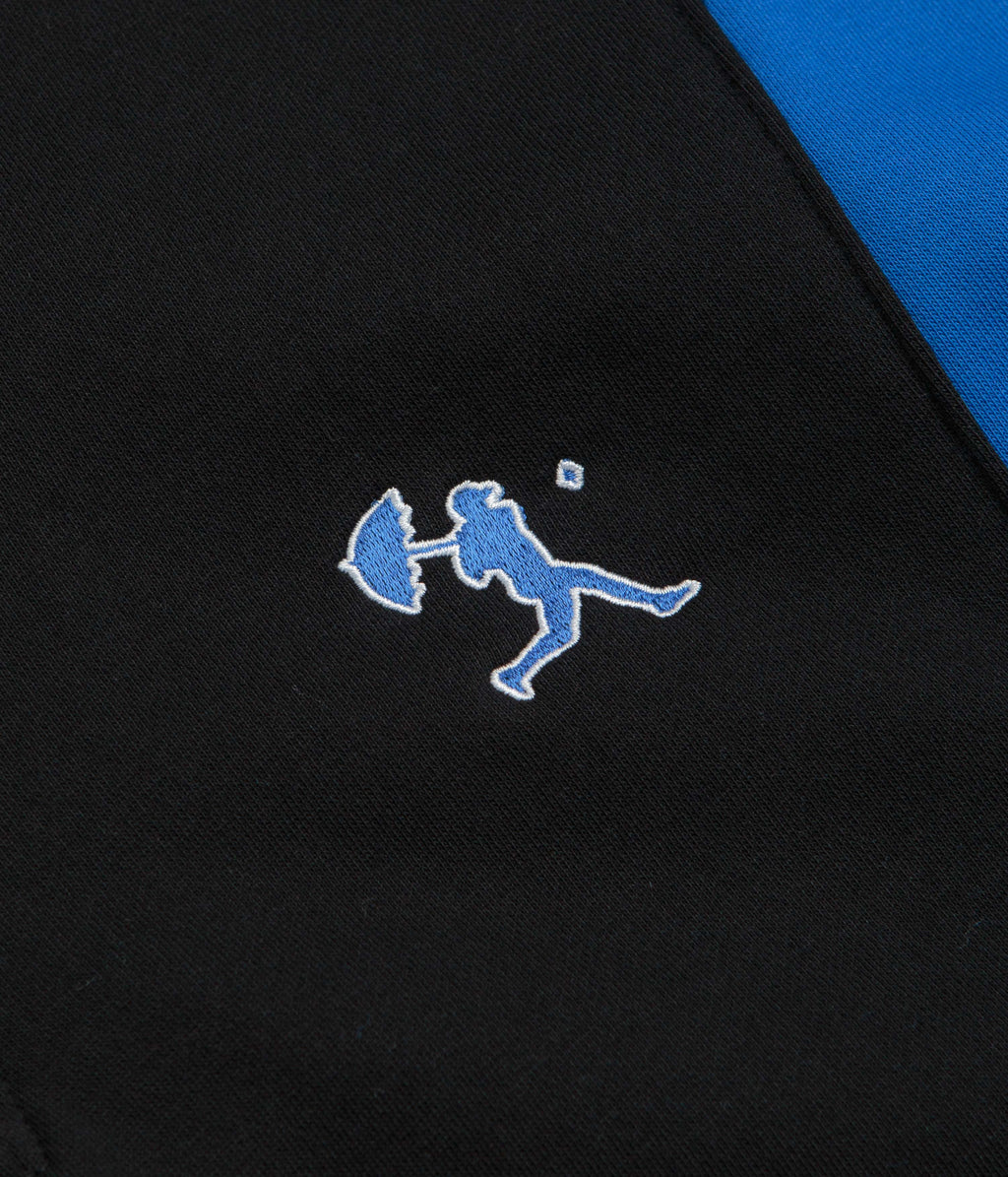 Helas Hoop Quarter Zip Sweatshirt - Blue / Black