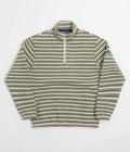 Helas Quentin Quarter Zip Knit Sweatshirt - Striped Multi