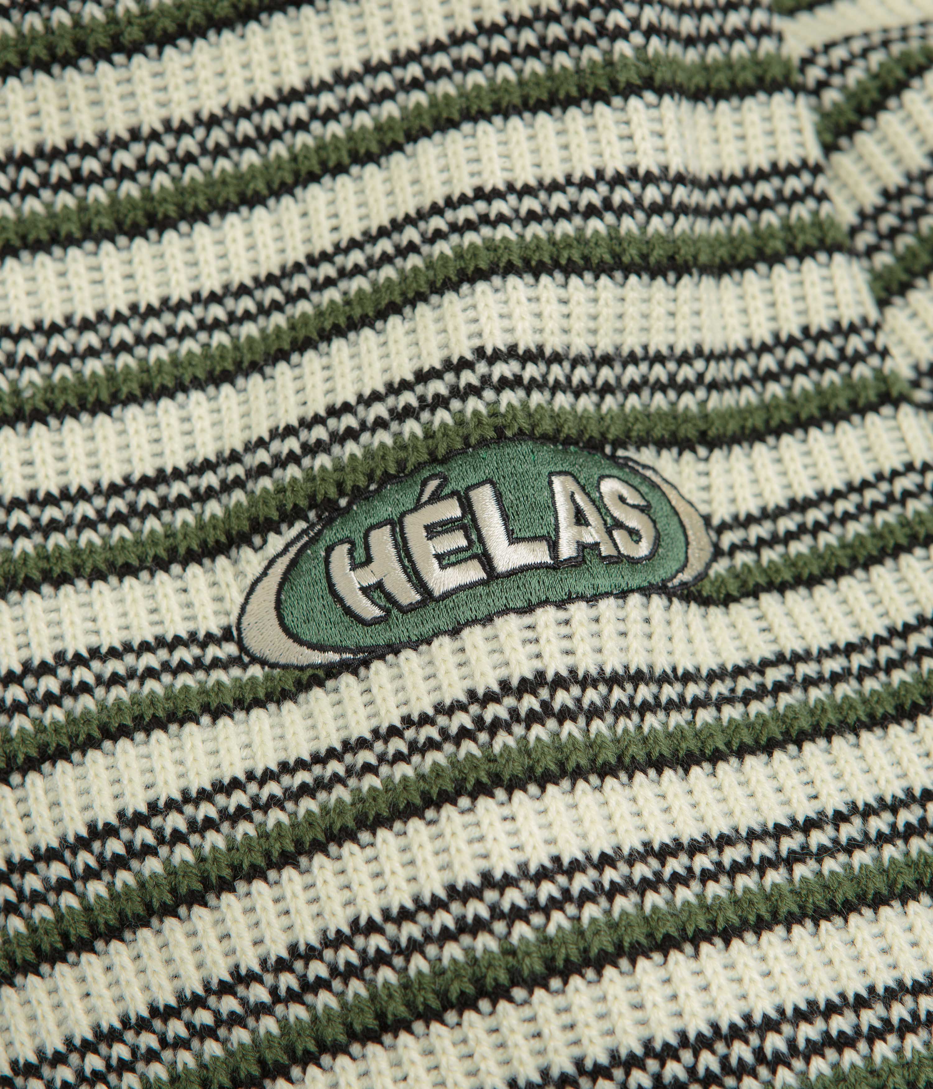 Helas Quentin Quarter Zip Knit Sweatshirt - Striped Multi