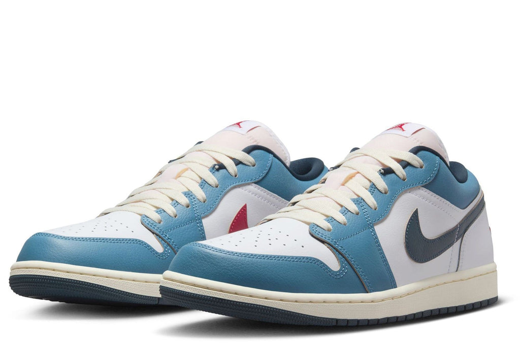 Men's Jordan 1 Low SE "Motion" White/Armory Navy-Aegean Storm (HM3711 144)