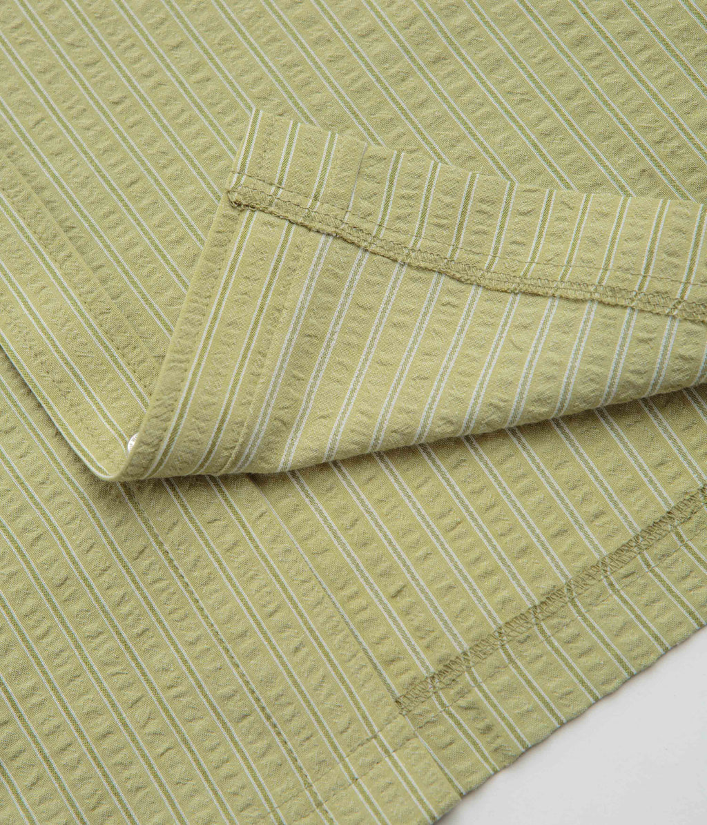 HUF Big Block Striped Short Sleeve Shirt - Dried Herb