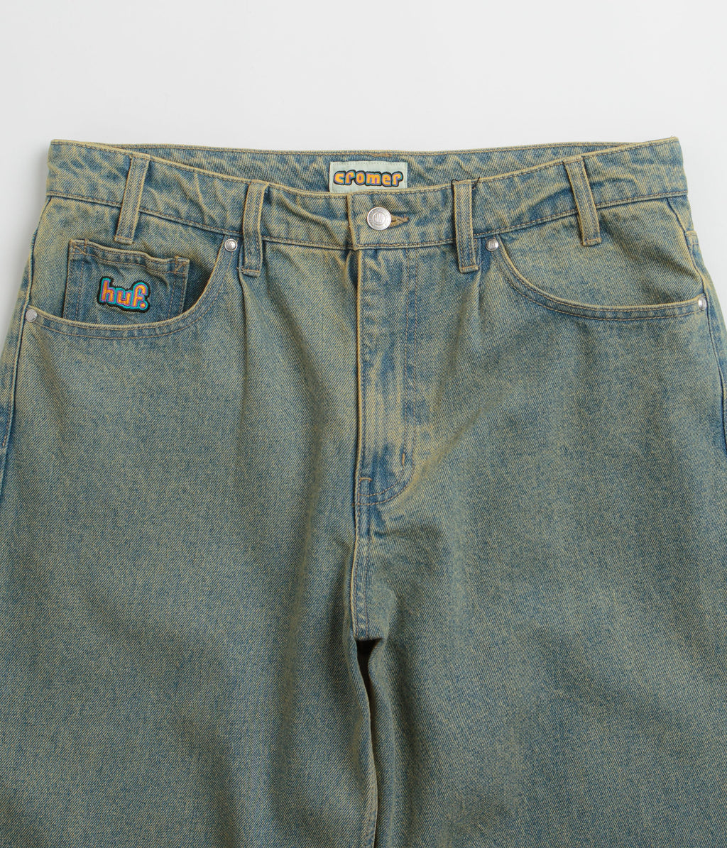 HUF Cromer Washed Pants - Indigo Earth